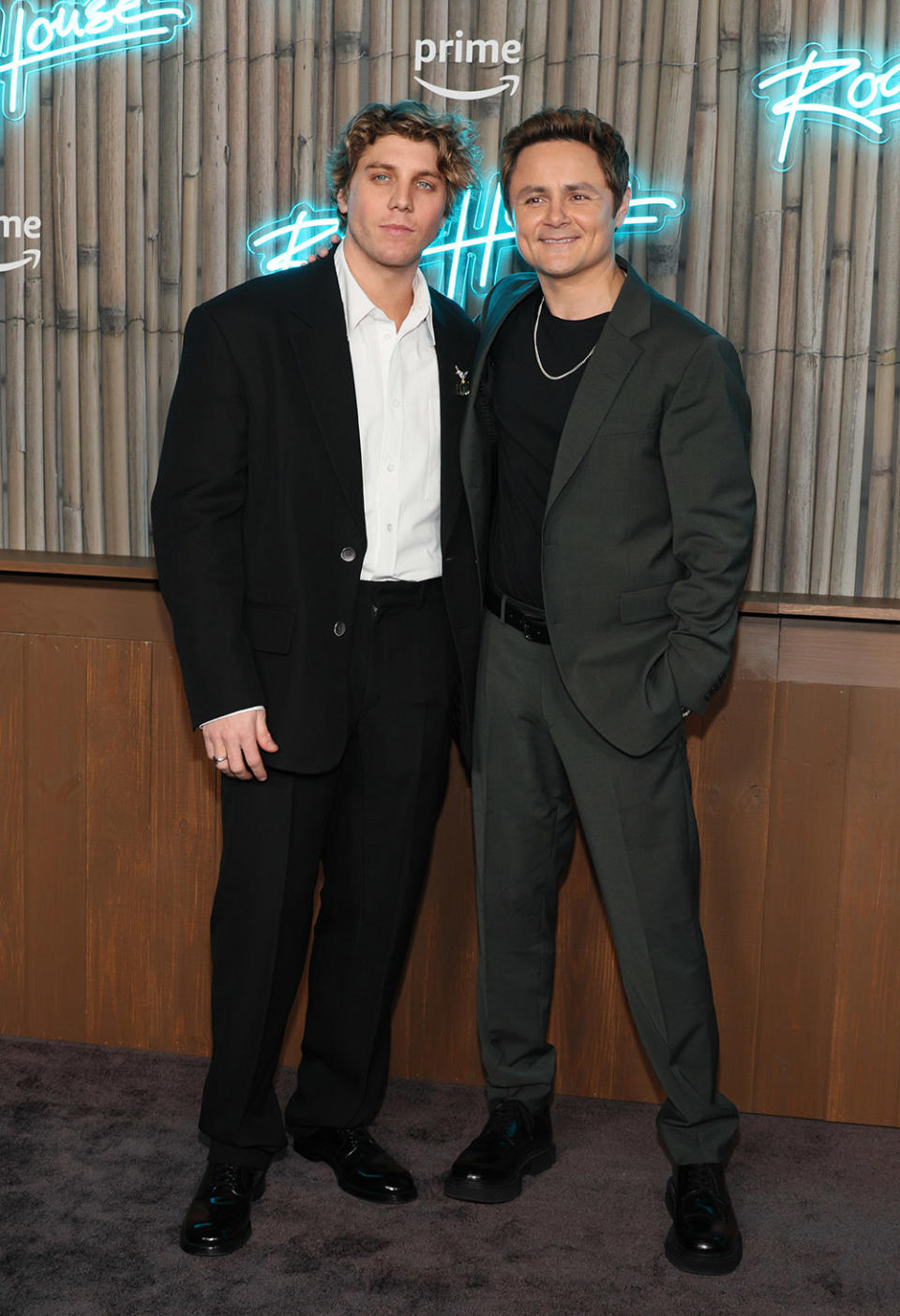 Lukas Gage and Arturo Castro attend the Road House New York Premiere at Jazz at Lincoln Center on March 19, 2024 in New York City.