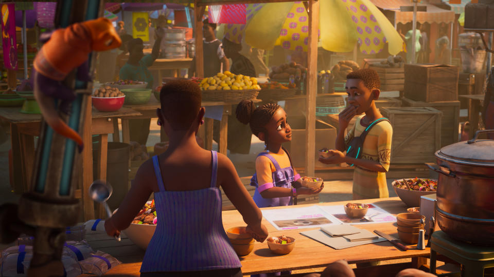 In a first-of-its-kind collaboration, Walt Disney Animation Studios teams up with Pan-African entertainment company Kugali for “Iwaju," an original animated series set in a futuristic Lagos, Nigeria.