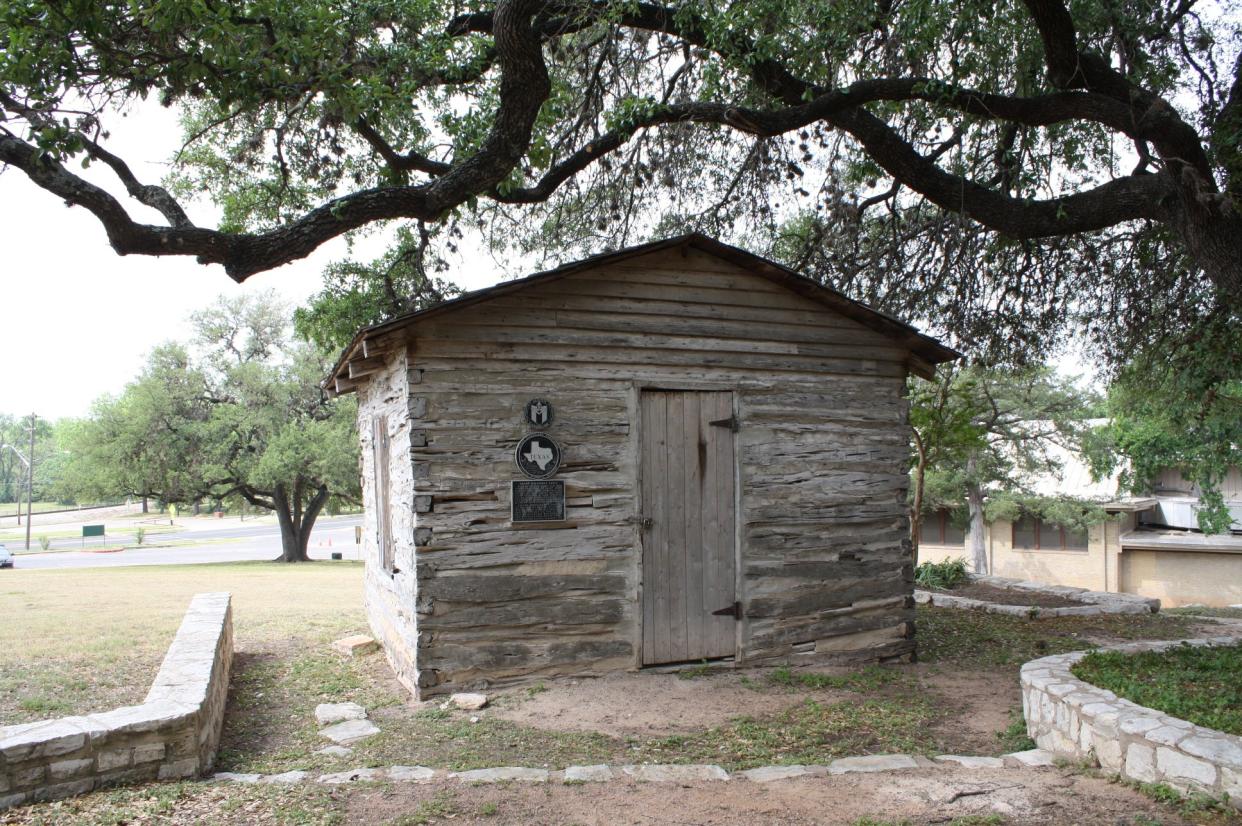 Henry Madison log cabin was built no later than 1864, then was moved Rosewood Park in the 20th century.