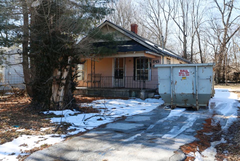 A nuisance property on South Lafontaine Avenue in Springfield on Wednesday, Feb. 9, 2022.