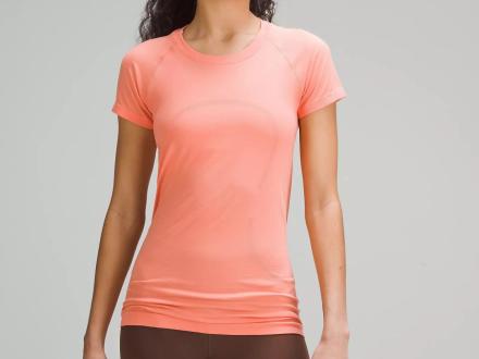 NBC // lululemon Pink Swiftly Tech Short Sleeve Crew