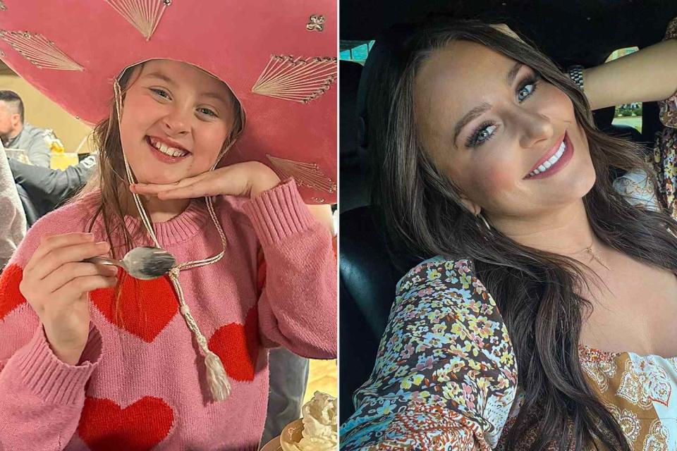 <p>Leah Messer/Instagram</p> Adalynn (L), Leah Messer (R)