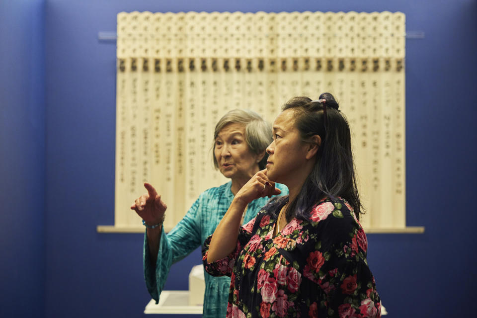 Nan Okada with her daughter Jill. (Yuri Hasegawa for NBC News)