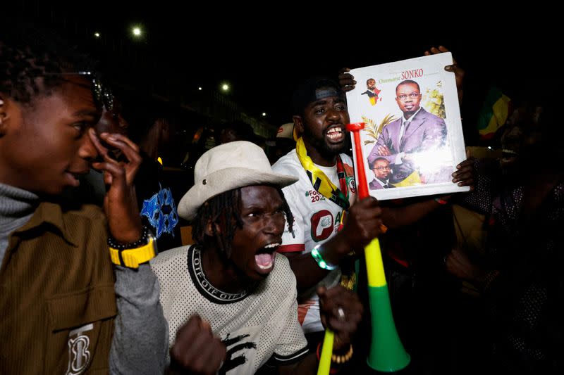FILE PHOTO: Senegal opposition candidate Faye leads initial presidential election tallies