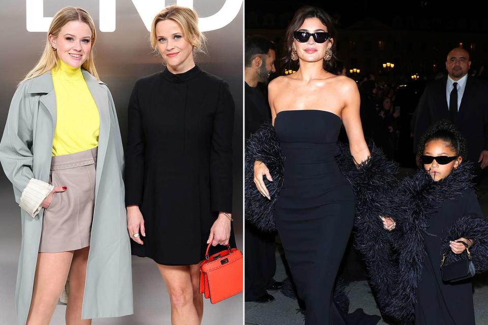 <p>Daniele Venturelli/Getty Images; Jacopo Raule/Getty Images</p> Ava Phillippe and Reese Witherspoon, Kylie Jenner and Stormi Webster 