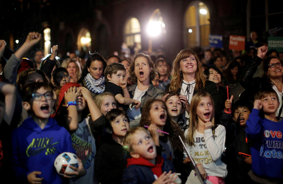 Clinton supporters in New York