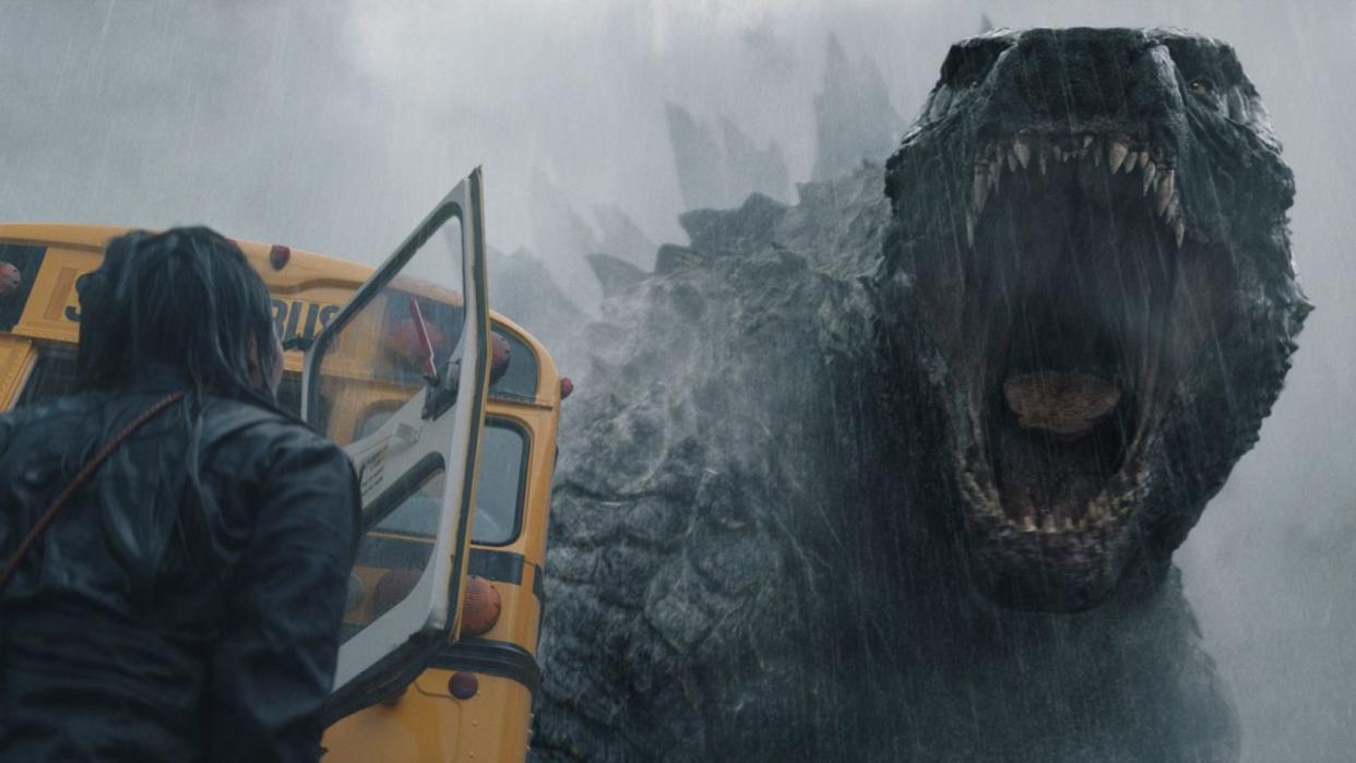 Megamonster Godzilla hat sich in San Francisco ausgetobt: Nun beginnen die Aufräumarbeiten - nicht nur in der Stadt, sondern auch im Leben der Menschen, die die Attacke überlebt haben. (Bild: Apple TV+)