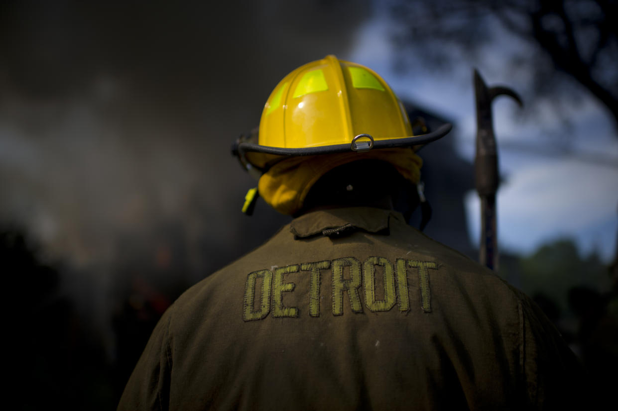 Detroit firefighters and EMS workers are now required to clean up blood, bodily fluids and body parts from scenes they respond to because of the city’s new Bodily Fluid Aftermath Cleanup policy. (Photo: Getty Images)