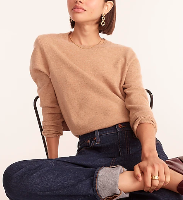 1) Cashmere Classic-fit Crewneck Sweater