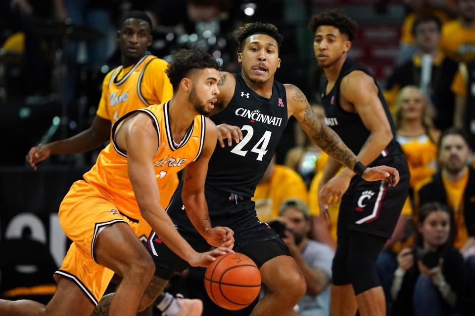 Trey Robinson, shown in a game earlier this season,  scored 11-straight points for NKU in the first half to give the Norse the lead for good.