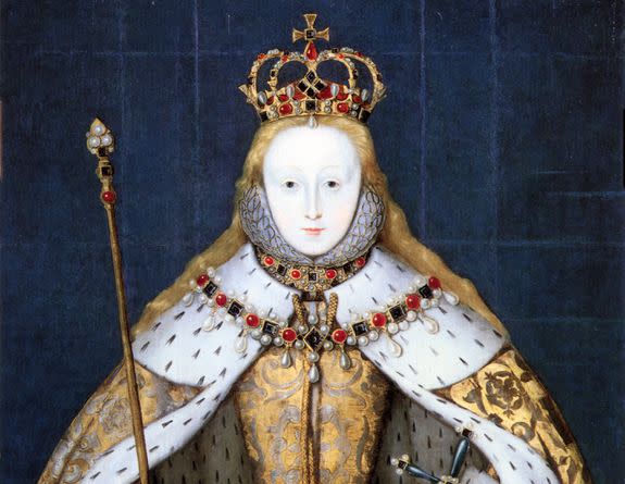 Portrait of Elizabeth I, Queen of England.