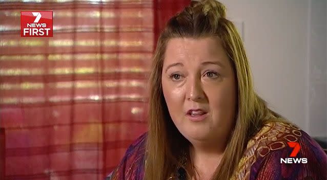 Mum Jody Jobe suffered a seizure and collapsed. Source: 7 News