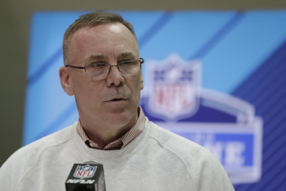 Cleveland Browns general manager John Dorsey has been quite busy this offseason and it’s not even April yet. (AP Photo)