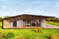 <p>La casa está fabricada en madera de alta calidad procedente de bosques sostenibles. Todos los materiales son naturales, el 20% de ellos reciclados y el 47% renovables. (Foto: <a href="http://greennesthouse.com/" rel="nofollow noopener" target="_blank" data-ylk="slk:Green Nest House" class="link ">Green Nest House</a>).</p> 