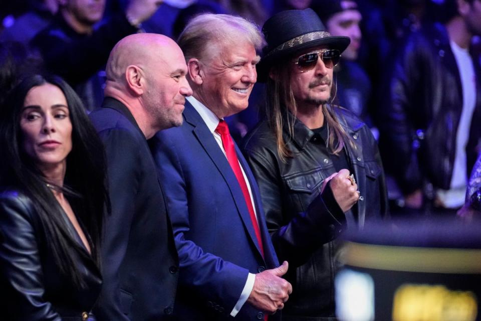 Dana White was said to be unimpressed with Trump’s suggestion (Copyright 2023 The Associated Press. All rights reserved.)
