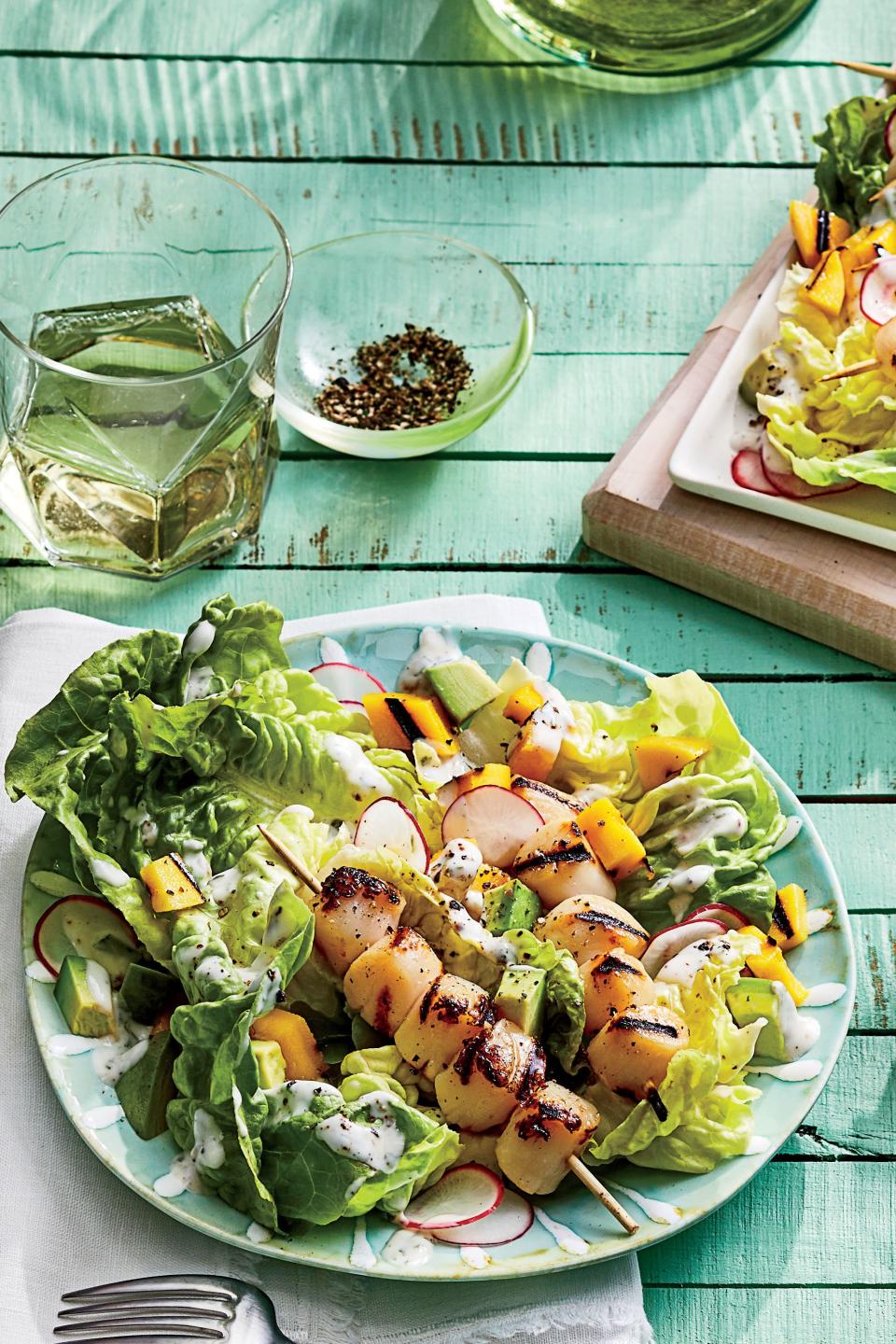 Grilled Scallop-and-Mango Salad