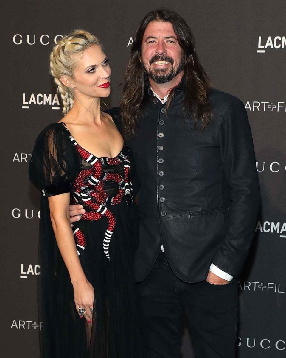 Jordyn Blum and Dave Grohl attend the 2018 LACMA Art+Film Gala at LACMA on November 3, 2018 in Los Angeles, California
