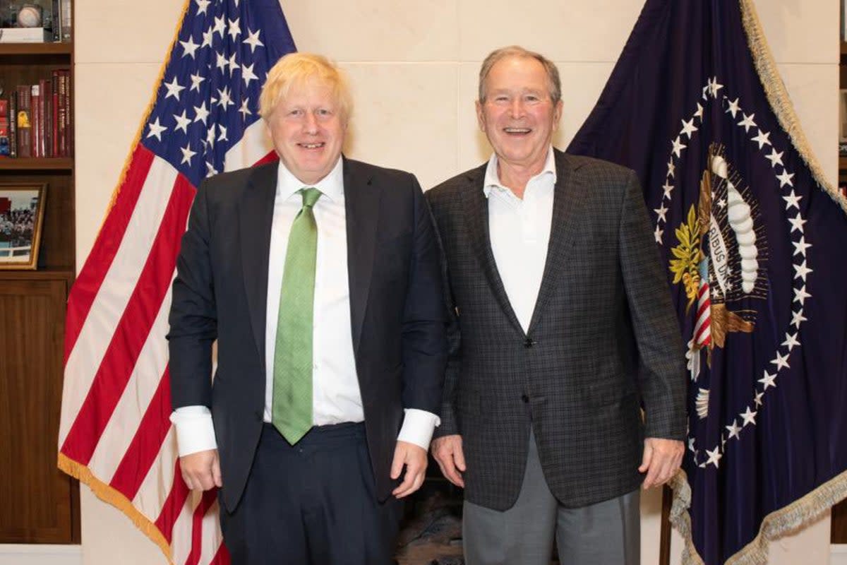 Boris Johnson and George W. Bush ( )