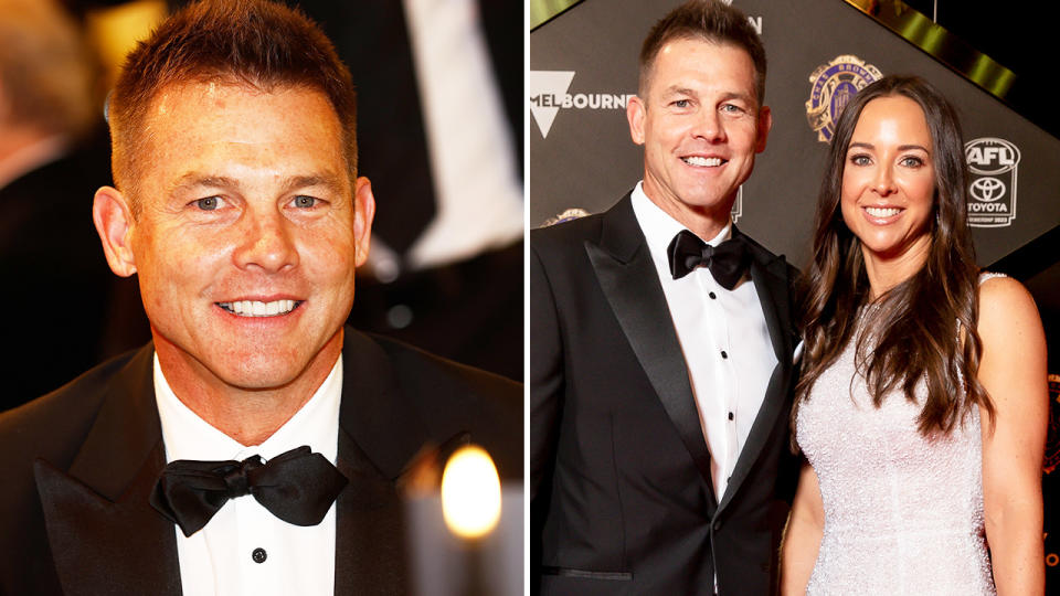 Ben Cousins, pictured here at the Brownlow Medal with sister Melanie.