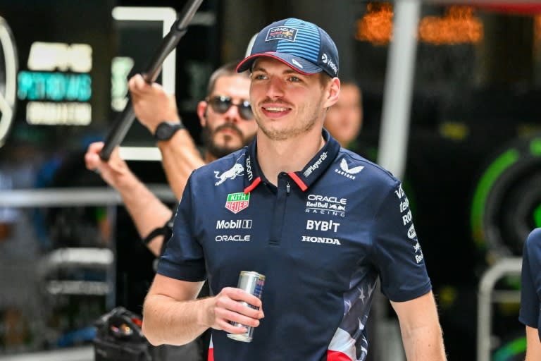 Red Bull Racing's Dutch driver Max Verstappen walks in the paddock ahead of the 2024 Miami Formula One Grand Prix. (Giorgio Viera)