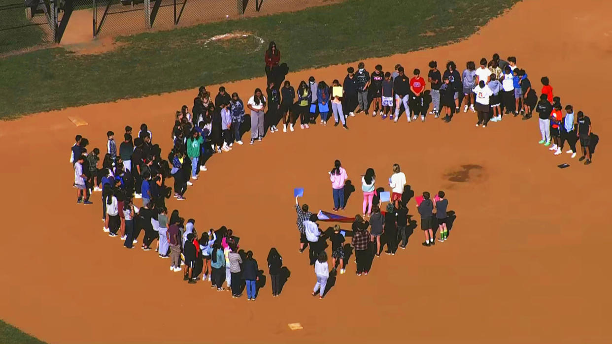 Students have begun to walk out of Northern Virginia schools in protest of Gov. Glenn Youngkin’s proposed restrictions on transgender students’ rights. (NBC News)