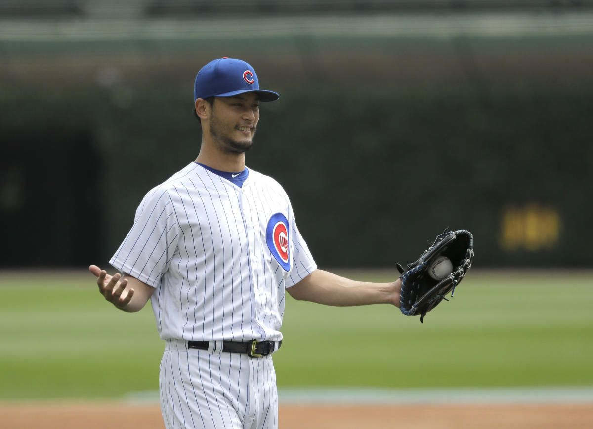 Yu Darvish's son is practicing his swing in the cage and sending