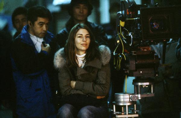 Sofia Coppola en el set de Perdidos en Tokio (Fuente: Focus Features)