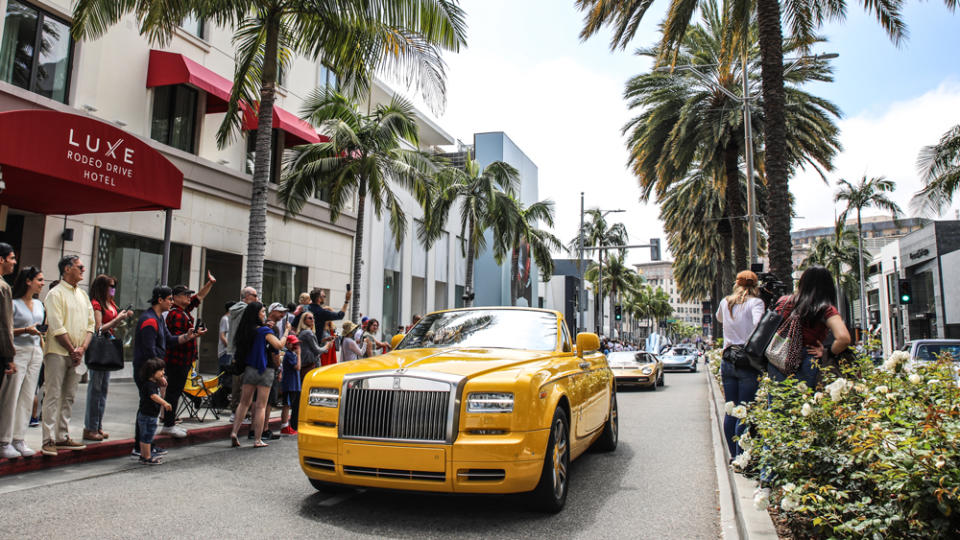 A Rolls-Royce is hard to miss, even on Rodeo. The British marque is being featured this year. - Credit: Rodeo Drive Concours d'Elegance