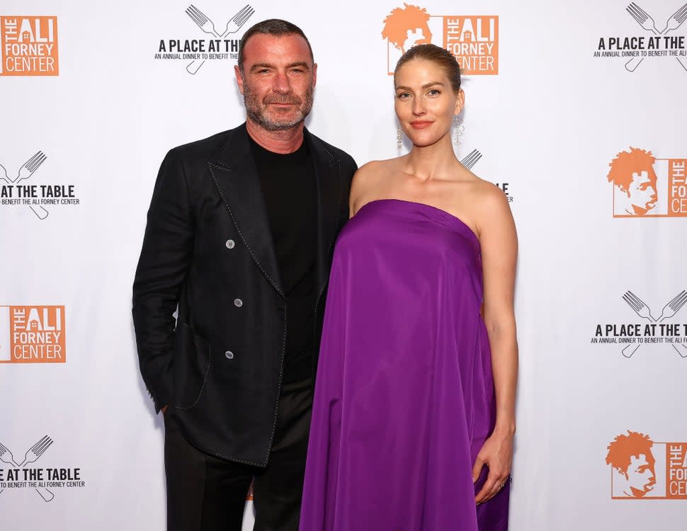 Liev Schreiber and Taylor Neisen attend the 2023 Ali Forney Center A Place At The Table Gala at Cipriani Wall Street on May 12, 2023 in New York City.