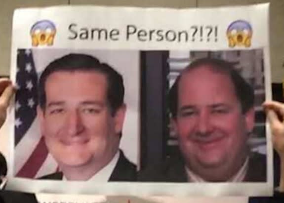 Ted Cruz may actually just be Kevin from 'The Office'