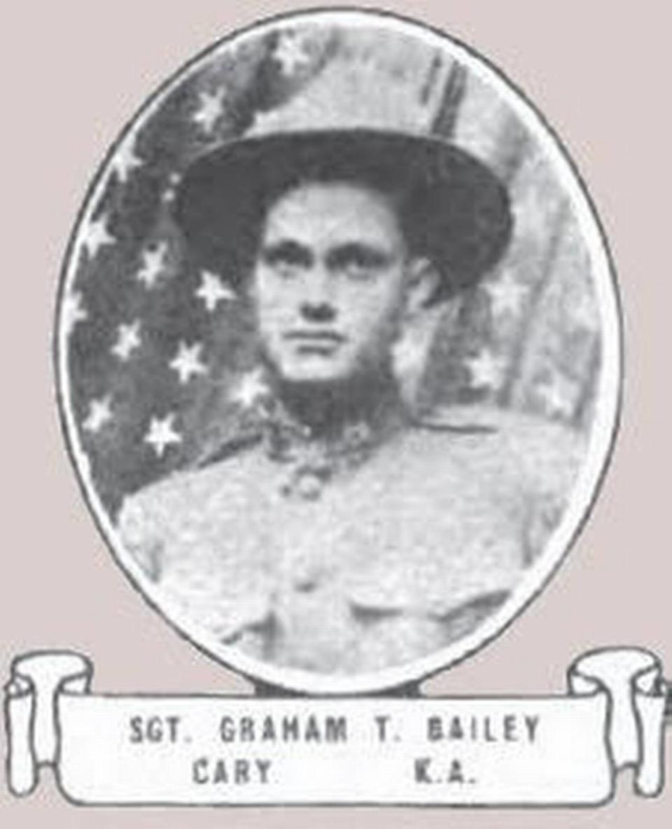 Graham Thomas Bailey, an Army corporal from Raleigh killed during World War I. His gravesite is unknown.