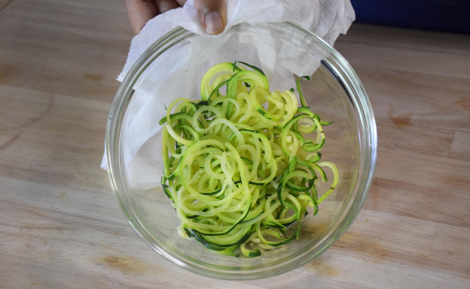 Yes, you can cook zucchini noodles in the microwave. (Courtesy Vidya Rao)