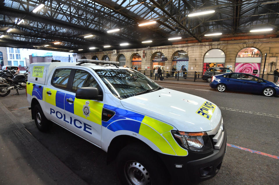 A British Transport Police vehicle at Waterloo Railway Station, London, last week (Picture: PA)