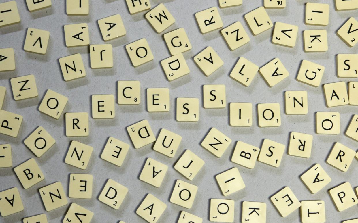 Letters from a scrabble game  - REUTERS
