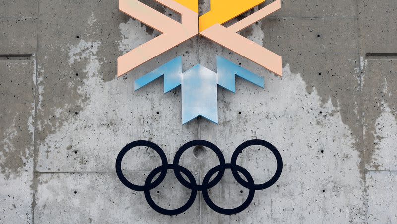 Signage at the Utah Olympic Park, which was built for the Salt Lake 2002 Olympic Winter Games, is pictured in Park City on Thursday, May 4, 2023.
