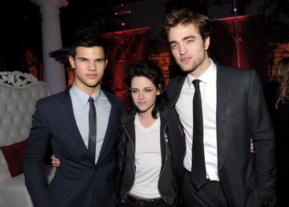 Photo by Kevin Winter/Getty Images Taylor Lautner, Kristen Stewart and Robert Pattinson at "The Twilight Saga: New Moon" premiere