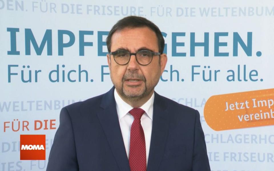 Der Vorsitzende der Gesundheitsministerkonferenz Klaus Holetschek (CSU) warb im "ARD-Morgenmagazin" offen für ein Impfangebot für Kinder und Jugendliche ab zwölf Jahren. (Bild: ARD / Screenshot)