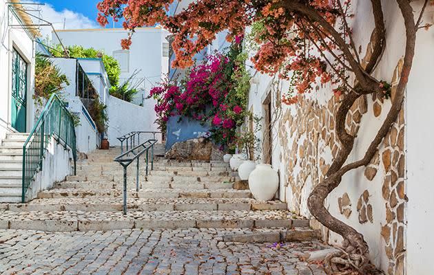 The stunning streets of Faro in Portugal. Photo: Getty