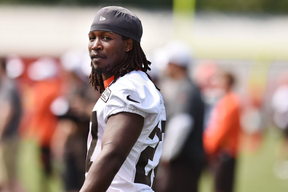 The Browns are in a different place than they thought they'd be when they add Kareem Hunt to the offense on Sunday. (Ken Blaze/Reuters)