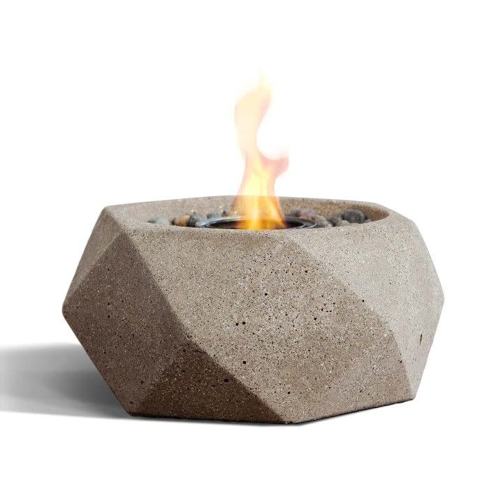 40) TerraFlame Geo Tabletop Fire Bowl Sand