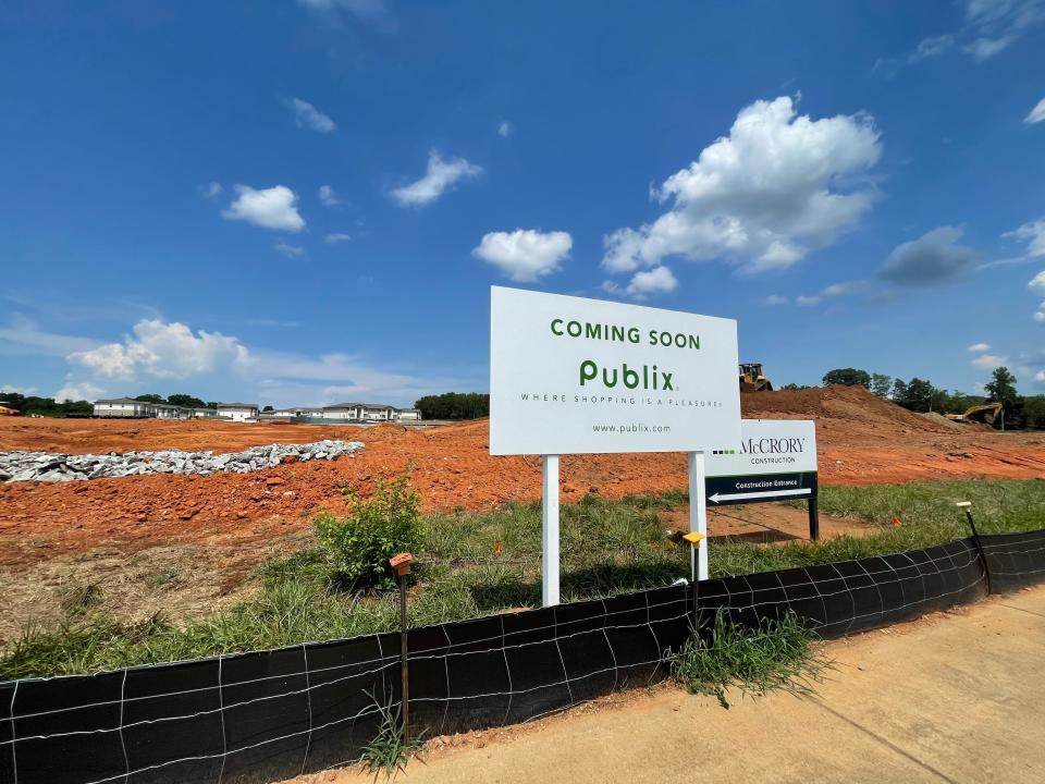 This file photo is from last year when the construction site of the new Publix was announced.