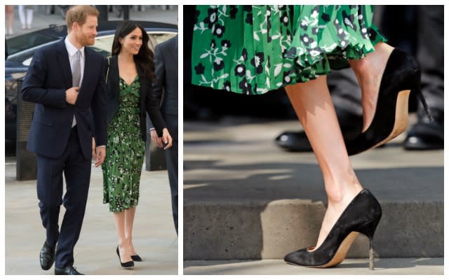 Just weeks ago, Meghan was a fan of bare legs, just like the rest of us. Photo: Getty