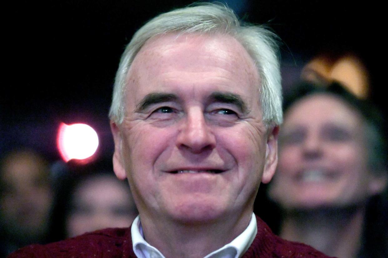 Video footage has emerged of shadow chancellor John McDonnell promising the RMT union that it would be "in government with us": PA