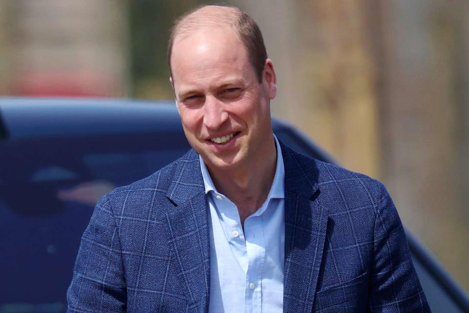 <p>Chris Jackson/Getty Images</p> Prince William visits Nansledan in Cornwall, England