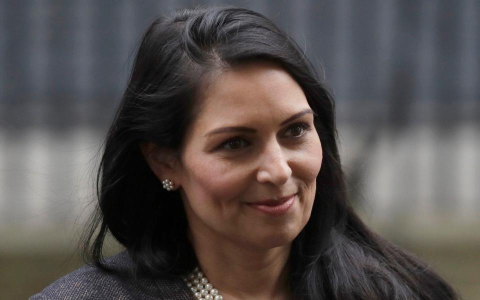 British Home Secretary lawmaker Priti Patel, leaves 10 Downing Street in London. Relations between British government and ice cream maker Ben & Jerryâ€™s chilled Tuesday, Aug. 11, 2020 in a spat about the treatment of migrants. The Vermont-based dessert brand directed a tweet Monday at Britainâ€™s interior minister, Home Secretary Priti Patel, who has vowed to stop asylum seekers crossing the English Channel from France to England in small boats. Hundreds have made the dangerous crossing in the past weeks of calm summer weather.  - Matt Dunham/AP