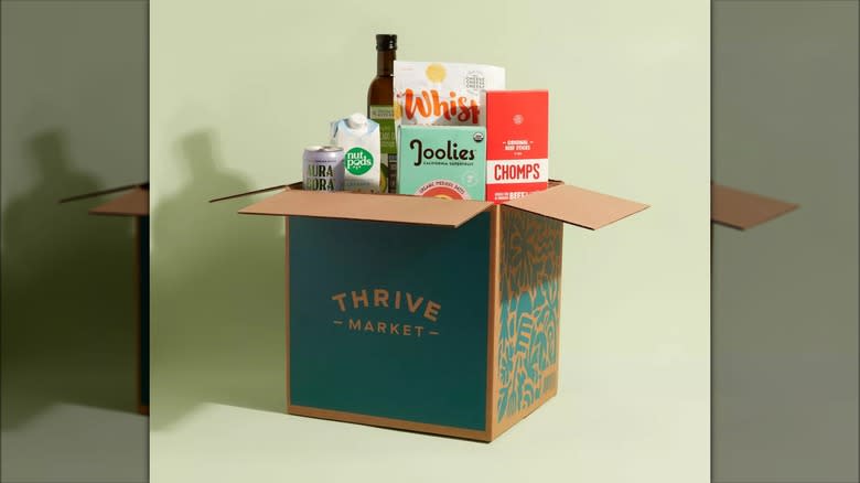 Thrive Market box with food