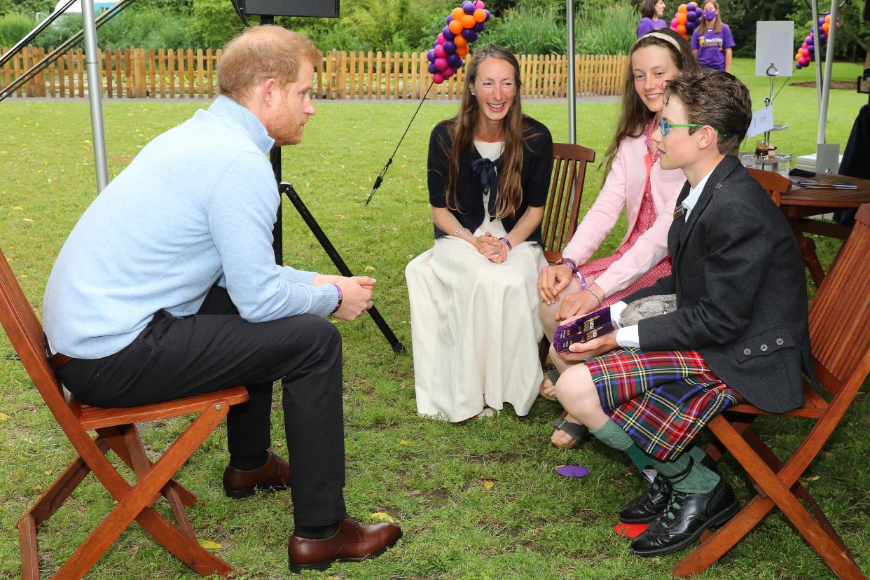 WellChild Awards 2021 in association with GSK at Kew Gardens, London - Remarkable children and young people and hard-working professionals from across the UK have been named winners in the prestigious national 2021 WellChild Awards, in association with GSK. They received their awards earlier today (June 30th) in a surprise visit from WellChild Patron, The Duke of Sussex at a private garden party at Kew Gardens, in London -   Inspirational Young Person award winner William Cuthill  with The Duke of Sussex   - 30.6.2021

Picture by Antony Thompson - Thousand Word Media, NO SALES, NO SYNDICATION. Contact for more information mob: 07775556610 web: www.thousandwordmedia.com email: antony@thousandwordmedia.com

The photographic copyright (© 2021) is exclusively retained by the works creator at all times and sales, syndication or offering the work for future publication to a third party without the photographer's knowledge or agreement is in breach of the Copyright Designs and Patents Act 1988, (Part 1, Section 4, 2b). Please contact the photographer should you have any questions with regard to the use of the attached work and any rights involved. 