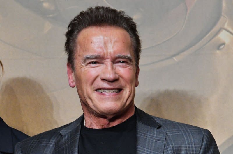 Arnold Schwarzenegger attends the Tokyo premiere of "Terminator: Dark Fate" in 2019. File Photo by Keizo Mori/UPI