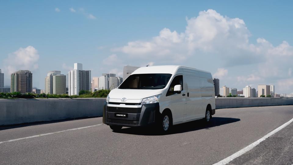 Toyota HIACE furgón, con gran capacidad de carga.