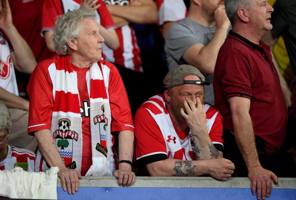 Southampton fans look on (Getty Images)